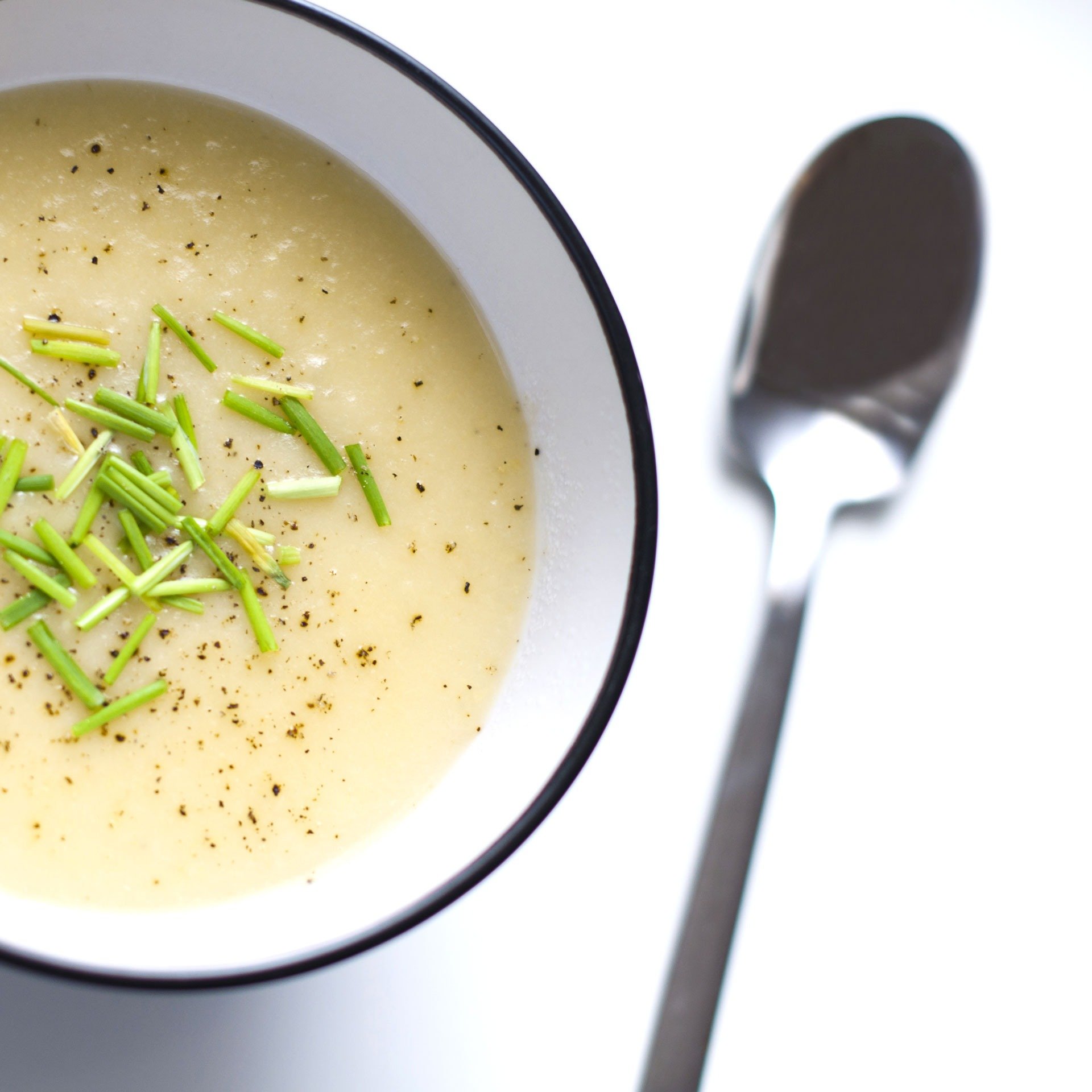 Potato leek soup — potage