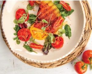 watermelon steak summer salad