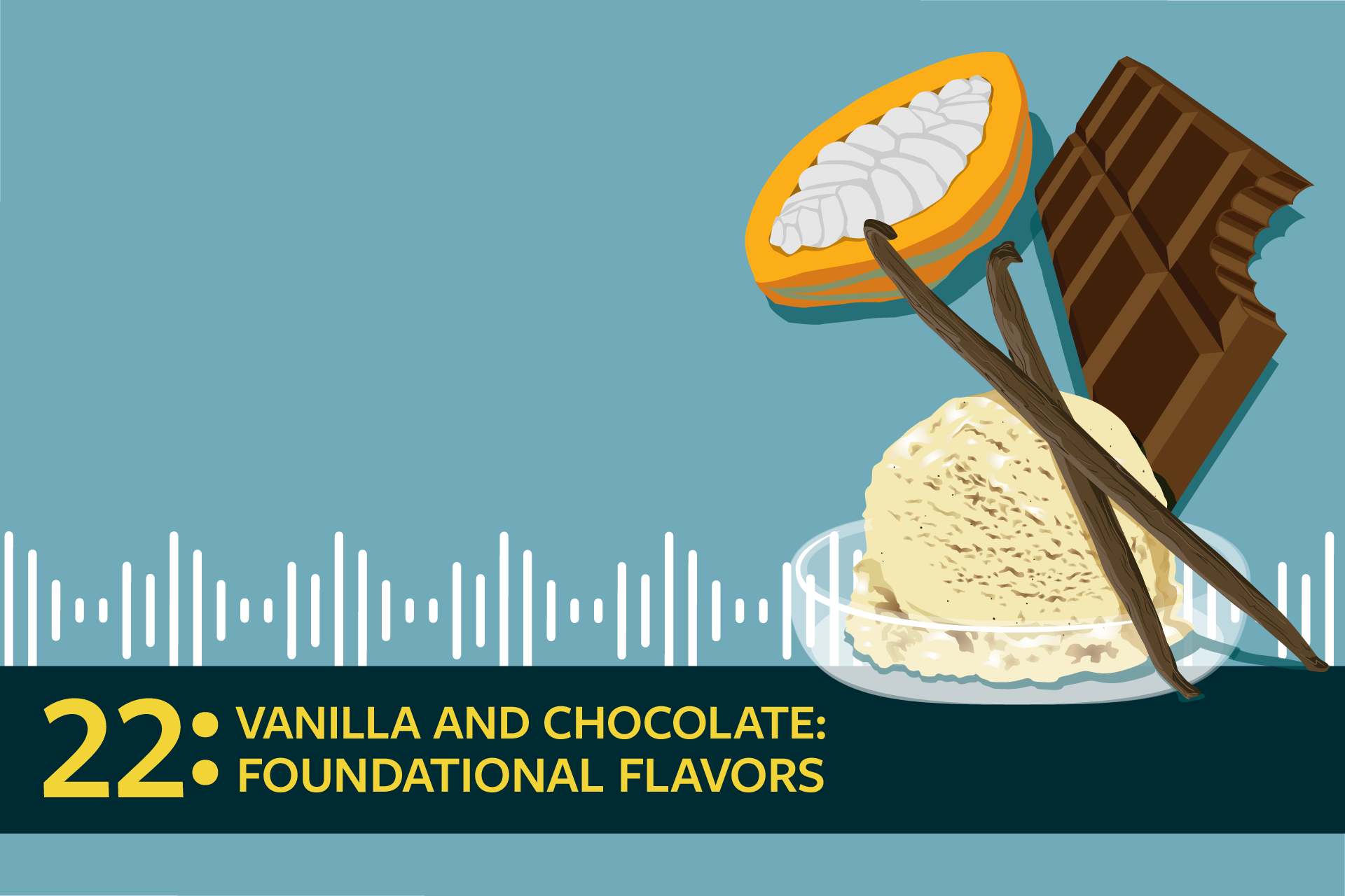 chocolate and vanilla illustrated graphic